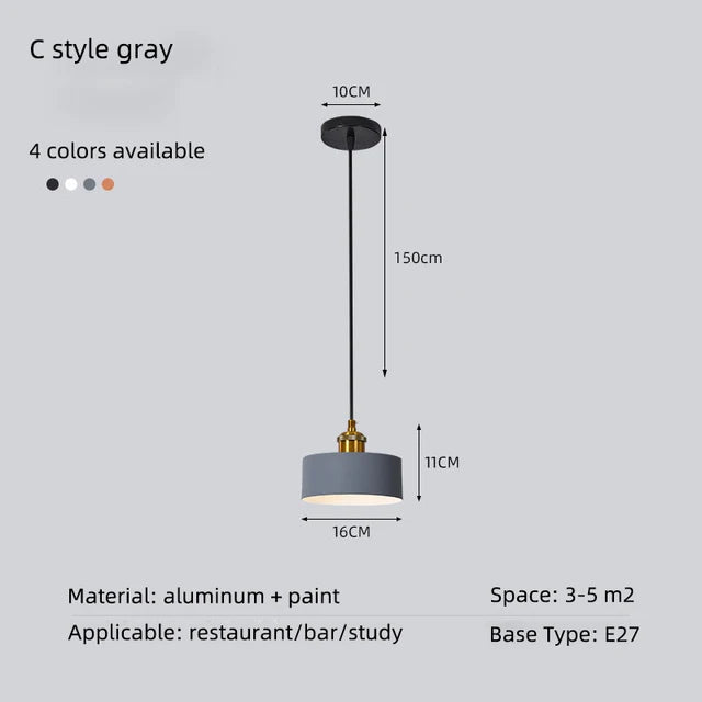 Loft suspension lumières minimaliste moderne rétro suspension lampe abat-jour décor cuisine salle à manger chambre Restaurant luminaires