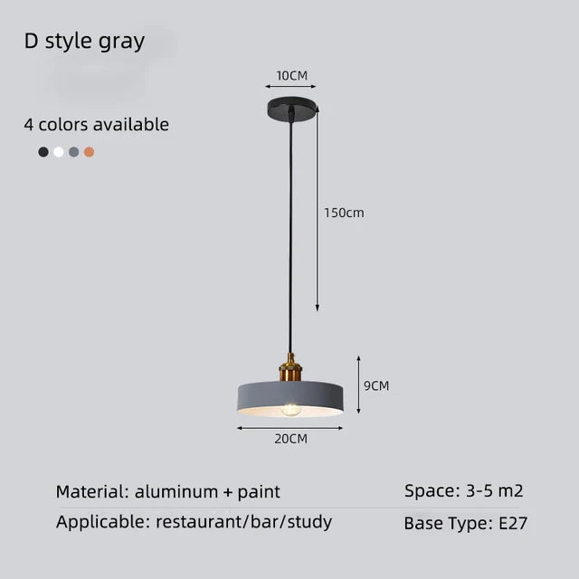 Loft suspension lumières minimaliste moderne rétro suspension lampe abat-jour décor cuisine salle à manger chambre Restaurant luminaires