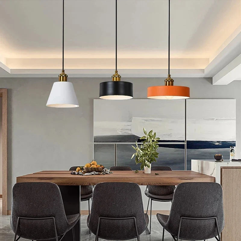 Loft suspension lumières minimaliste moderne rétro suspension lampe abat-jour décor cuisine salle à manger chambre Restaurant luminaires