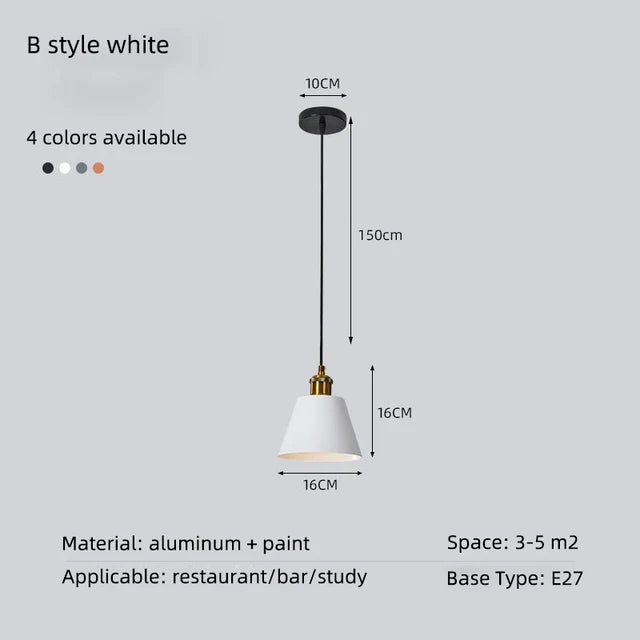 Loft suspension lumières minimaliste moderne rétro suspension lampe abat-jour décor cuisine salle à manger chambre Restaurant luminaires