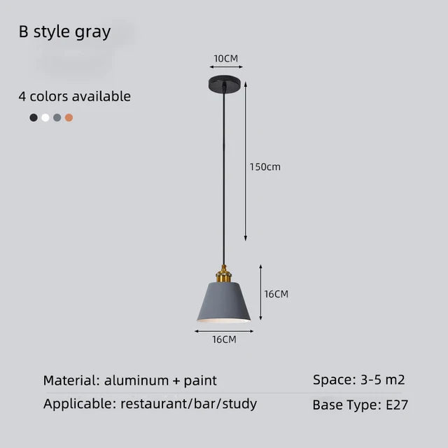 Loft suspension lumières minimaliste moderne rétro suspension lampe abat-jour décor cuisine salle à manger chambre Restaurant luminaires