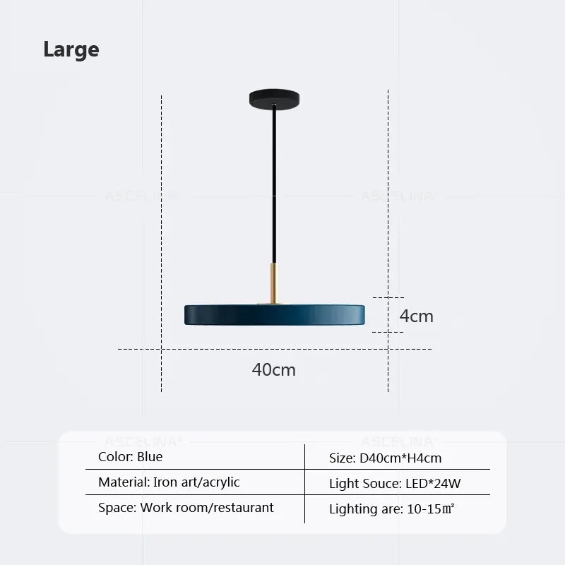 Suspension LED au design nordique 23-40cm