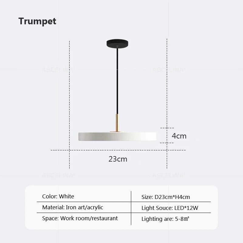 Suspension LED au design nordique 23-40cm
