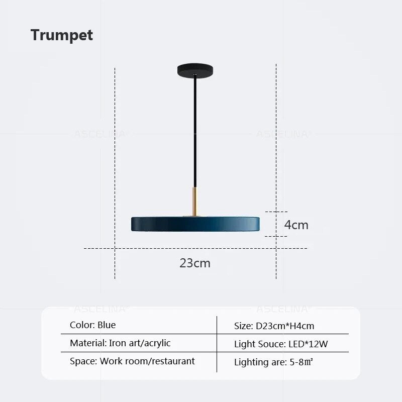 Suspension LED au design nordique 23-40cm