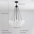 suspension moderne en verre pour décoration intérieure élégante