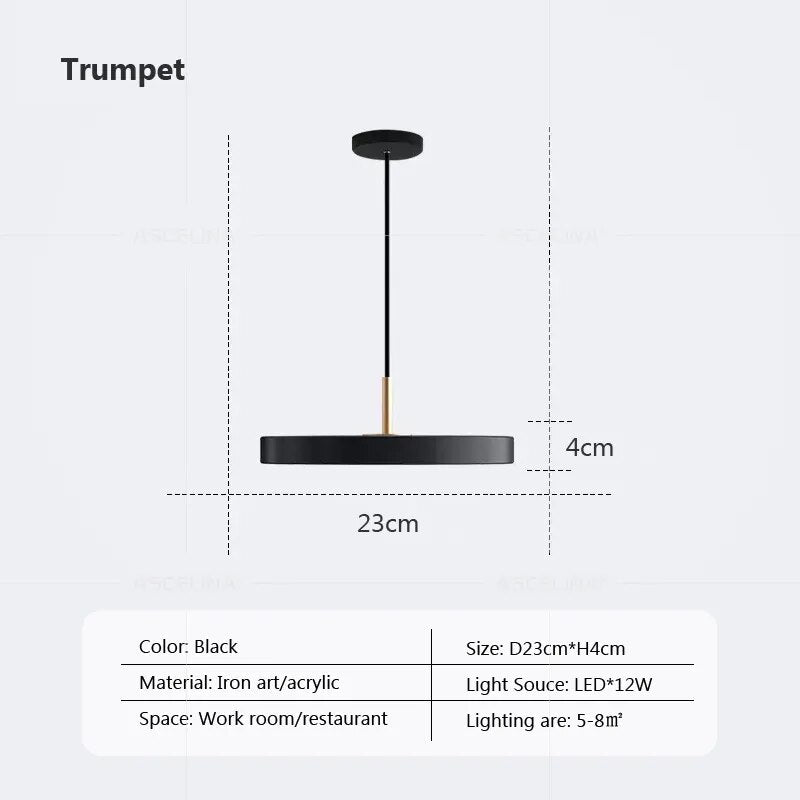 Suspension LED au design nordique 23-40cm