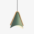 Suspension moderne LED en bois et métal coloré