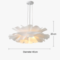 Lustre à fleurs blanches design nordique suspension pour chambre salon Bar lampe à manger chambre d'enfants suspension danoise