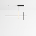 Lustre Led minimaliste moderne dimmable noir pour Table salle à manger cuisine Bar Suspension éclairage Suspension Design Lustre