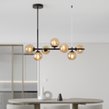 Nordique moderne suspension LED or lumière boule de verre 11 têtes lampe suspendue pour cuisine salon salle à manger Suspension Luminaire Design