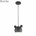 Suspension design à LED en forme de Mickey Mouse coloré