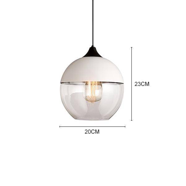 Suspension design en verre et métal moderne (plusieurs formes)