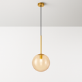 Suspension boule verre design nordique moderne décoratif loft LED