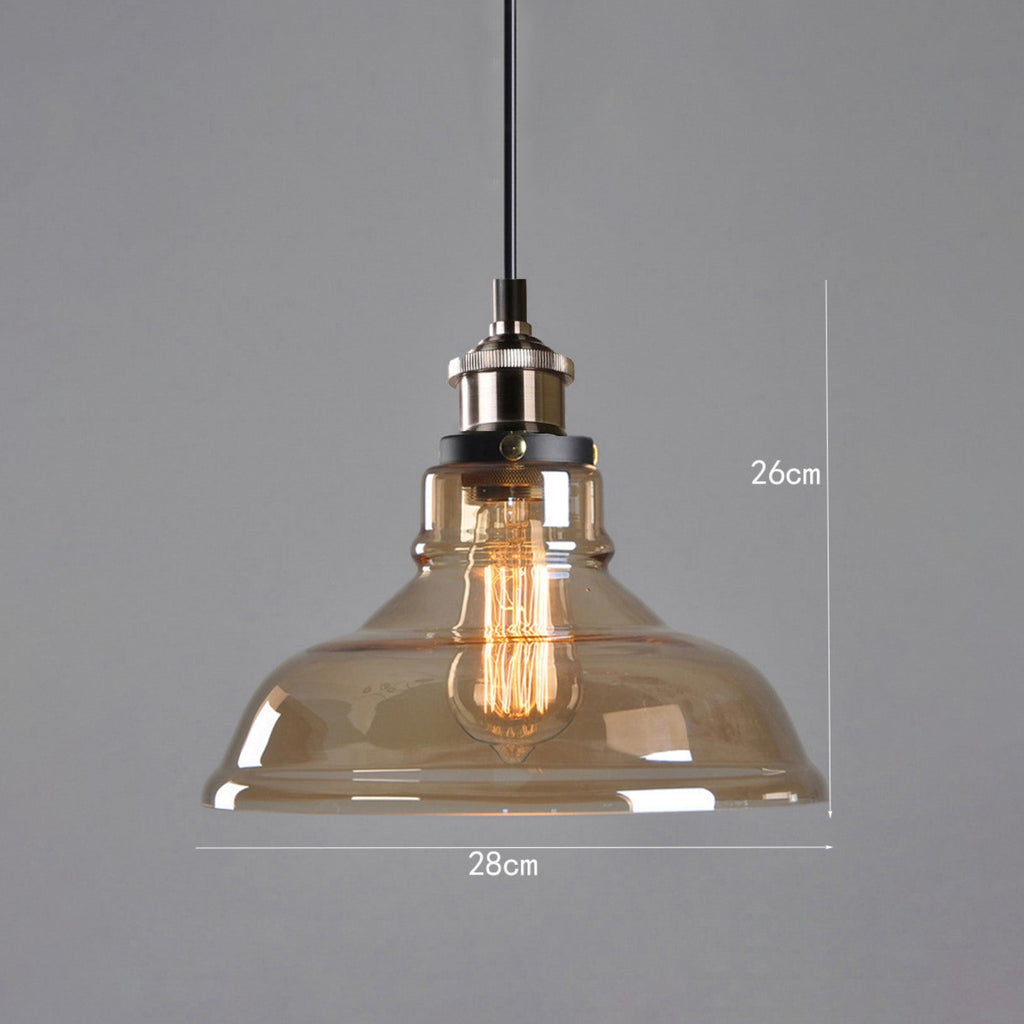 Suspension design en verre vintage retro Countryside