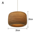Suspension en papier carton (différentes formes)
