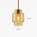 Suspension LED en verre design nordique luminaire décoratif d'intérieur