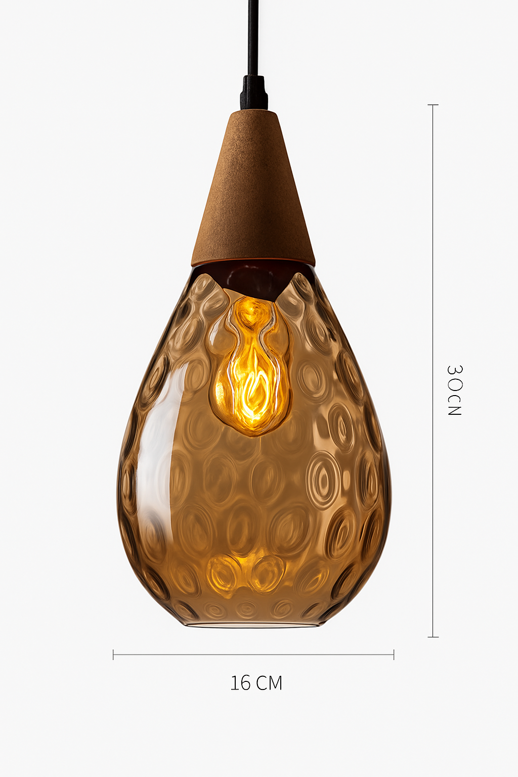 Suspension vintage en verre coloré Lampen