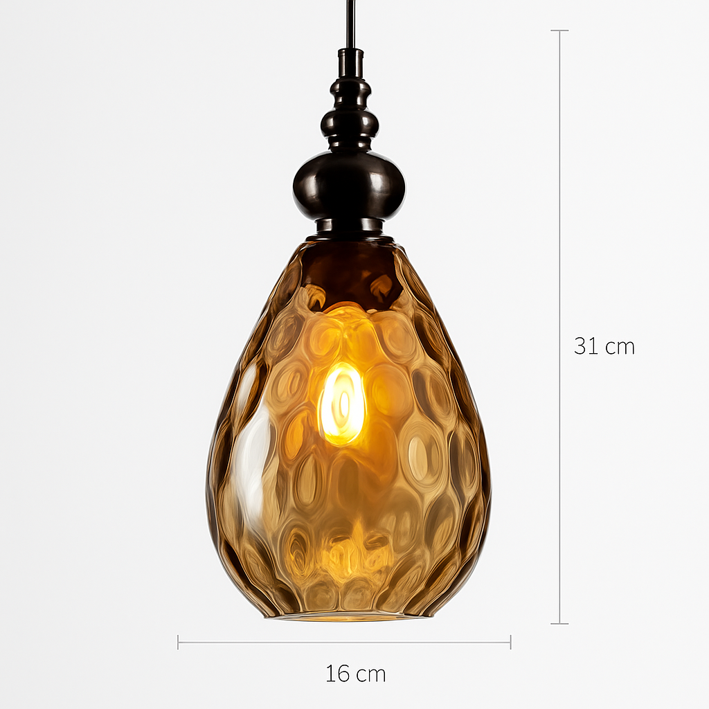 Suspension vintage en verre coloré Lampen