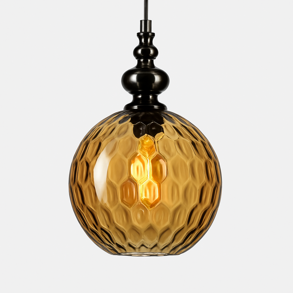 Suspension vintage en verre coloré Lampen