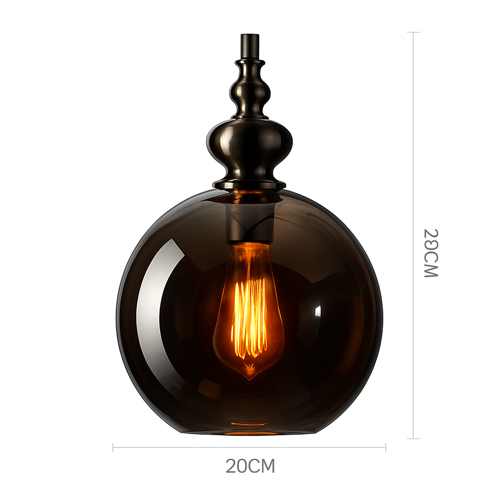 Suspension vintage en verre coloré Lampen