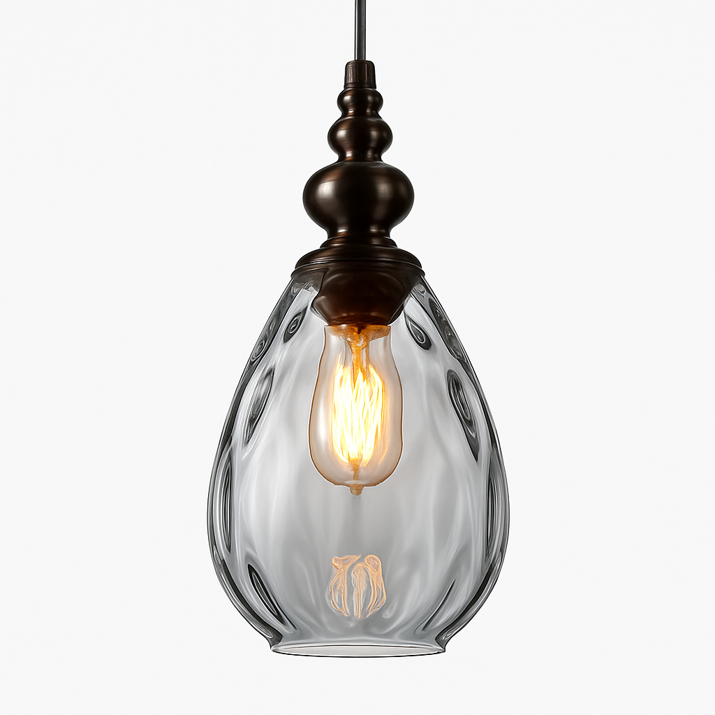 Suspension vintage en verre coloré Lampen
