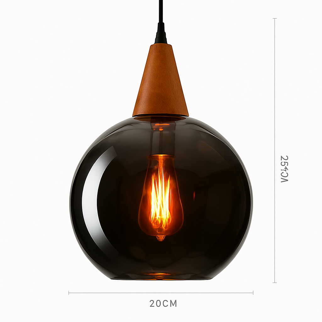 Suspension vintage en verre coloré Lampen