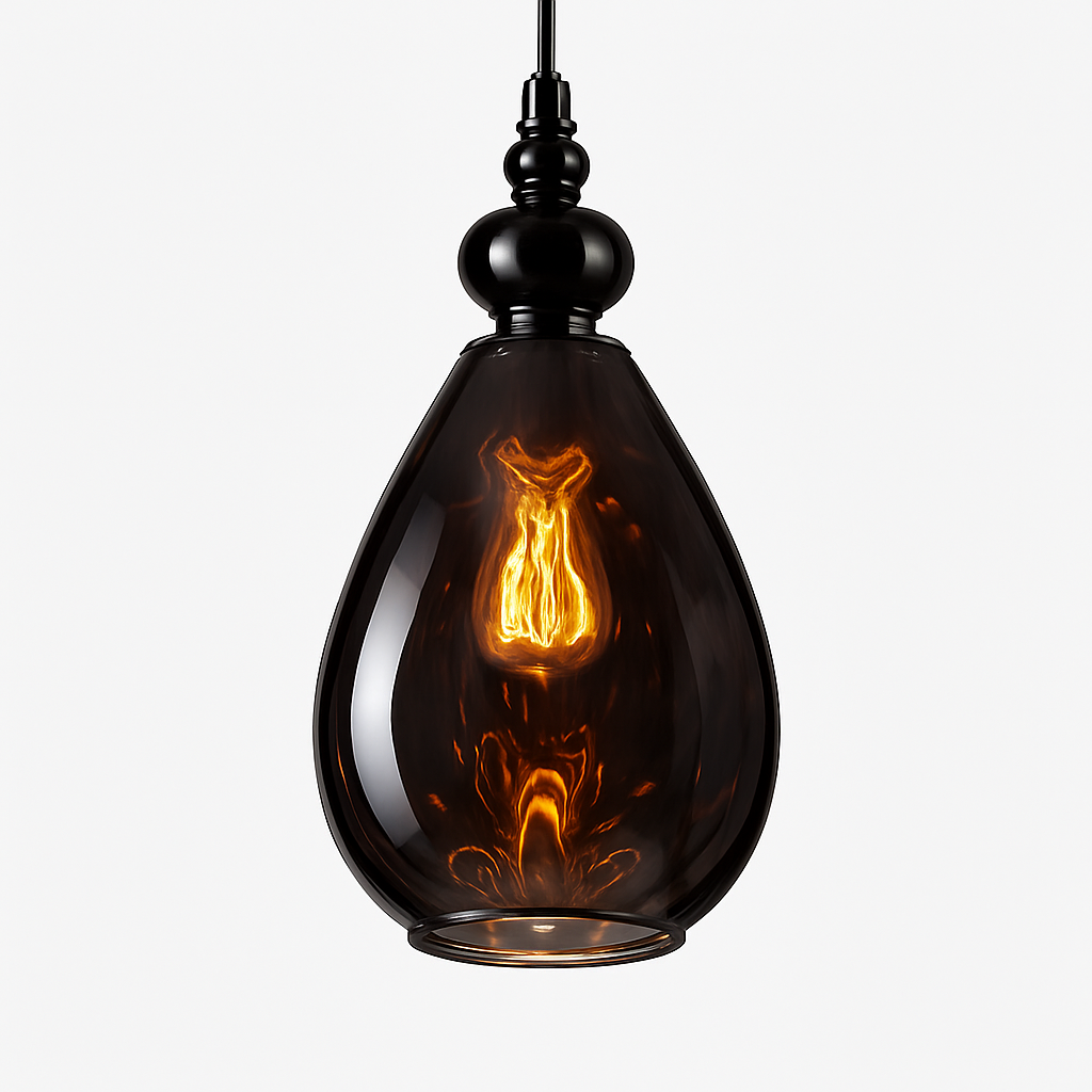 Suspension vintage en verre coloré Lampen