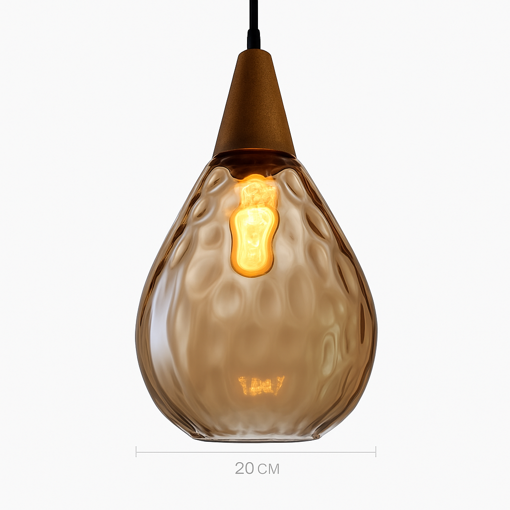 Suspension vintage en verre coloré Lampen
