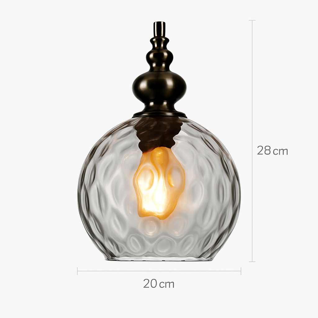 Suspension vintage en verre coloré Lampen
