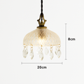 YEBMLP Suspension en verre rétro français d'intérieur à LED